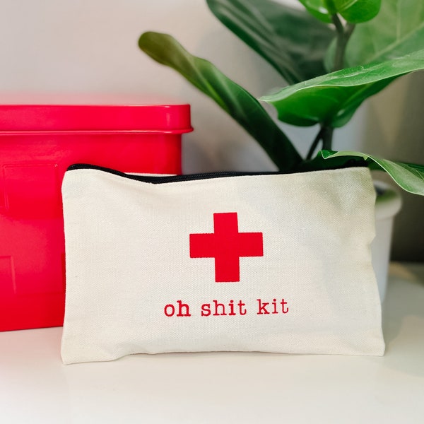 The Original Oh Shit Kit Pouch, First Aid Kit, Bachelorette Party Kit, Girls Trip, Healthcare Gift, Car First Aid