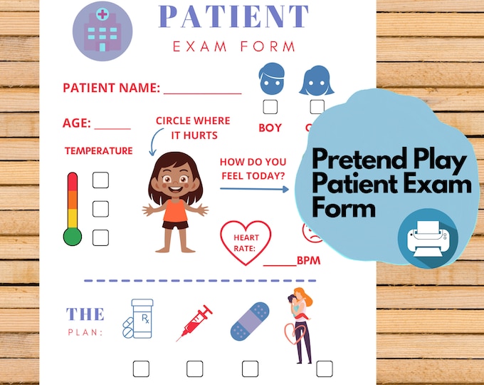 Doctor or Nurse Pretend Play Digital File, Preschool Printables, Dress ...