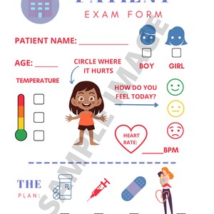 Doctor or Nurse Pretend Play Digital File, Preschool Printables, Dress ...