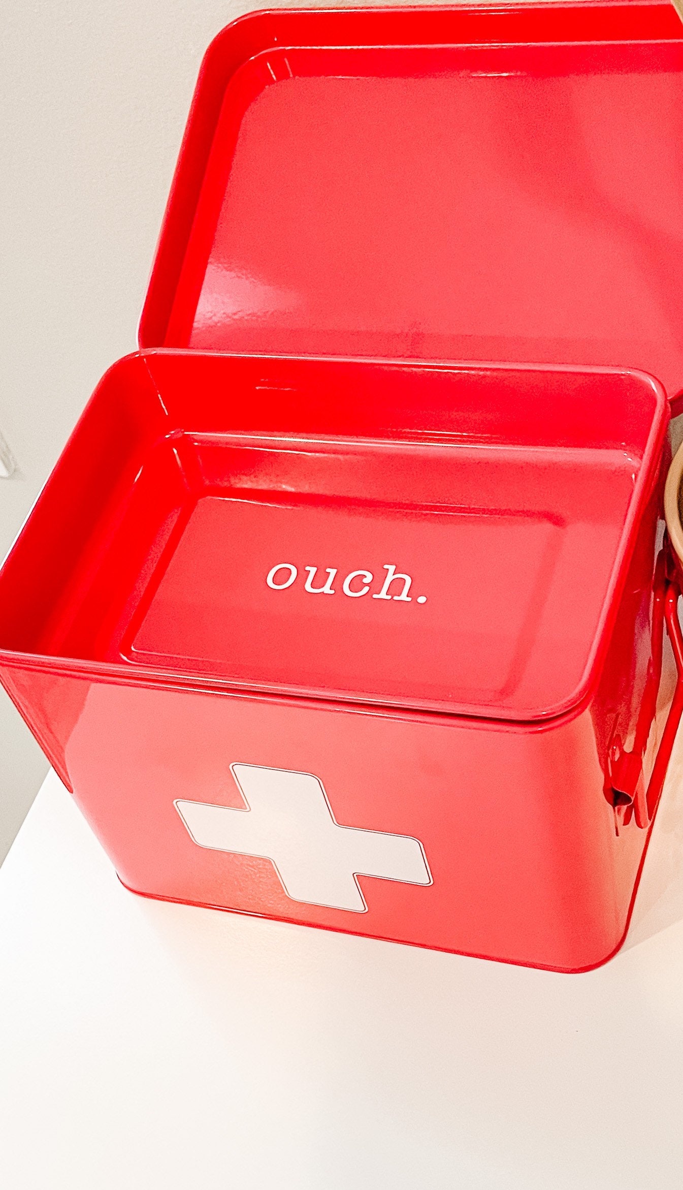 Cute Red First Aid Kit Medicine Storage Chest Etsy
