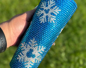 Bling Christmas Tumbler / Bling Mickey SnowFlakes / bling Starbucks cup / ready to ship