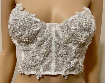 BRIDAL /lingerie bustier /perfec fot the wedding night/style vintage