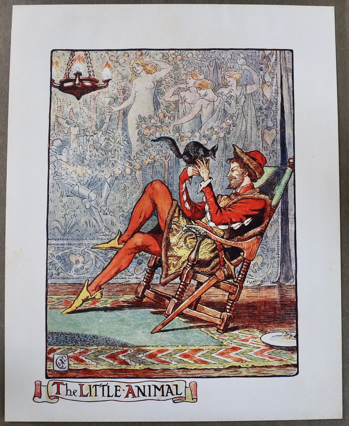 Originele kleurenplaten uit 1909 van Walter Crane getiteld: image 0