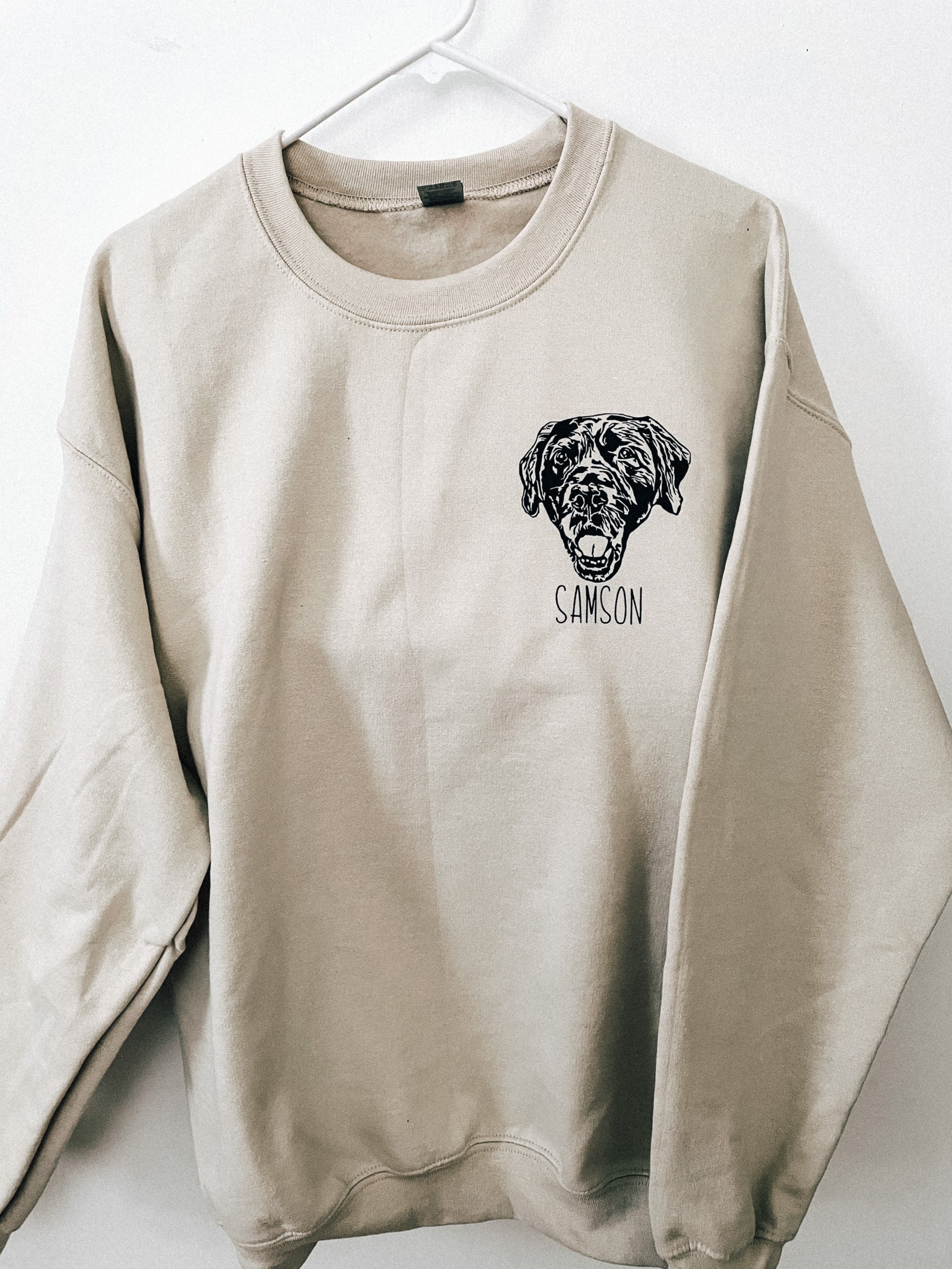 Custom Pet Portrait Sweatshirt Etsy