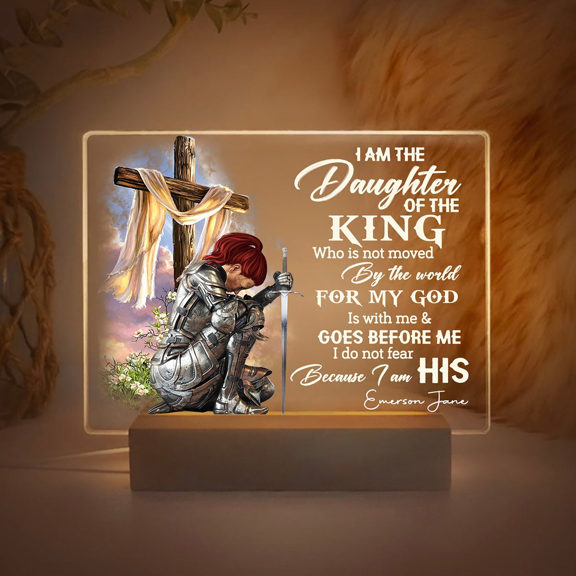 Personalized Woman Warrior Of God Everyday God Thinks Of You