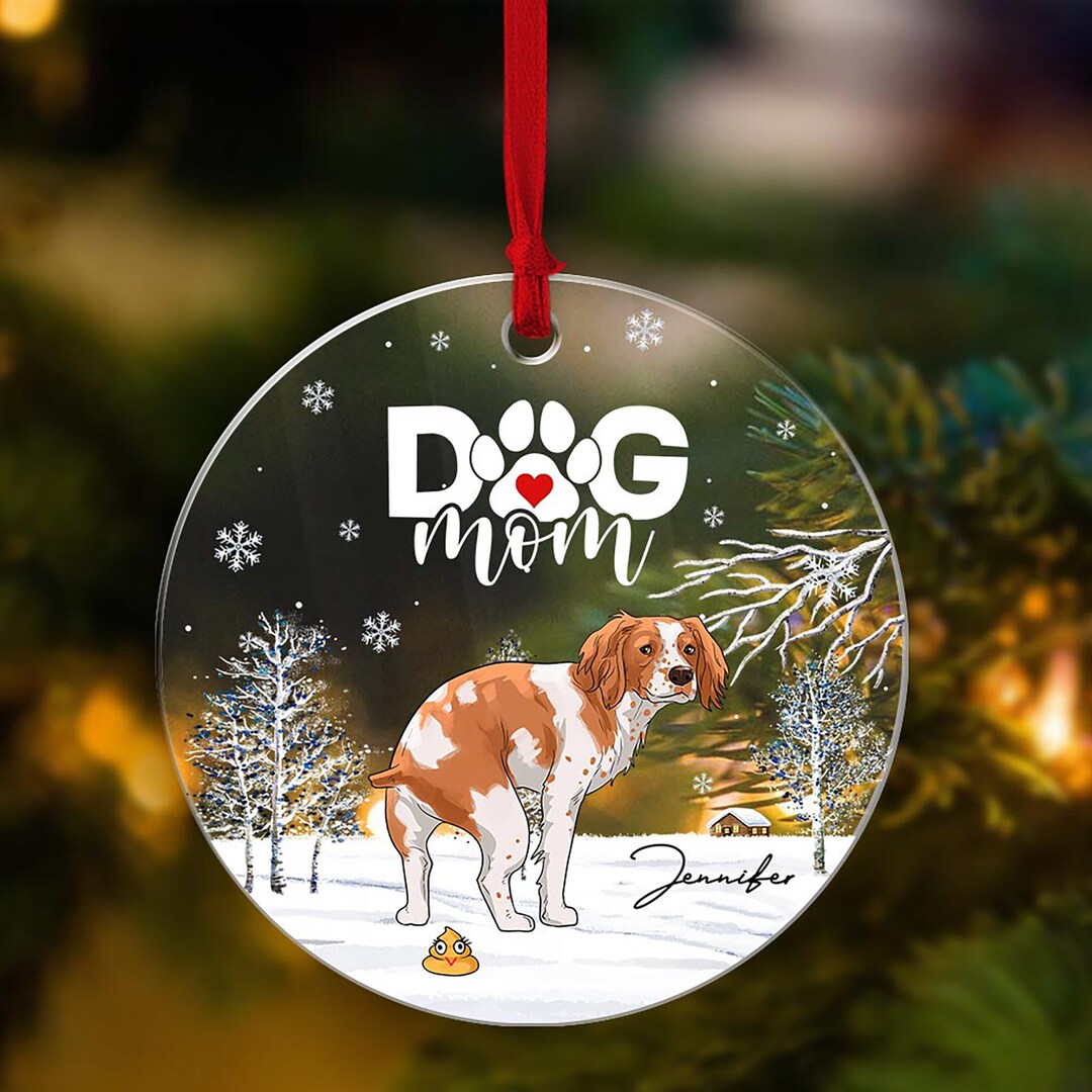 Personalized Funny Dog Poop Funny Hanging Christmas Acrylic - Etsy