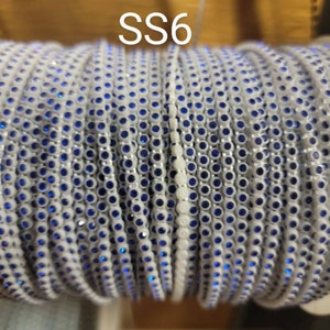 Beautiful SS6 Plastic Rhinestone Banding/Decorative Trim/Embellishment/Beading Supplies/Jewelry Making/Craft Supplies/Sewing