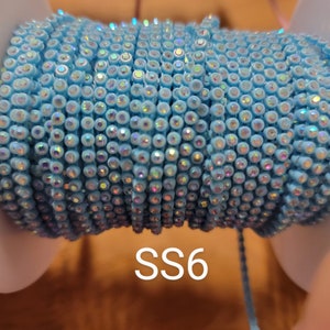 Beautiful SS6 Plastic Rhinestone Banding/Decorative Trim/Embellishment/Beading Supplies/Jewelry Making/Craft Supplies/Sewing