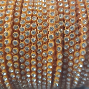 Plastic SS8  Rhinestone Banding Card/Embellishment/Jewelry Making