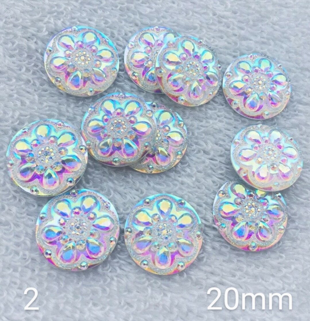 Beautiful Round AB Cabochons/acrylic Centers/plastic Gems/resin Cabs