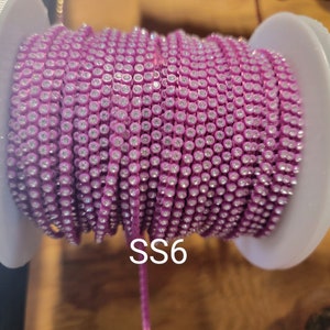 Beautiful SS6 Plastic Rhinestone Banding/Decorative Trim/Embellishment/Beading Supplies/Jewelry Making/Craft Supplies/Sewing