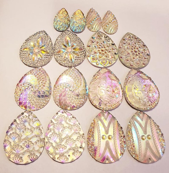 Resin Cab - Teardrop Large, Circles Resin Cab - Teardrop Large, Circles