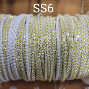 Beautiful SS6 Plastic Rhinestone Banding/Decorative Trim/Embellishment/Beading Supplies/Jewelry Making/Craft Supplies/Sewing