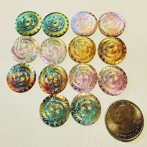 Pair of Beautiful Acrylic cabochons/Beads/Gems/Beading Supplies/ Resin Centers/Jewelry Making Materials