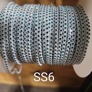 Beautiful SS6 Plastic Rhinestone Banding/Decorative Trim/Embellishment/Beading Supplies/Jewelry Making/Craft Supplies/Sewing