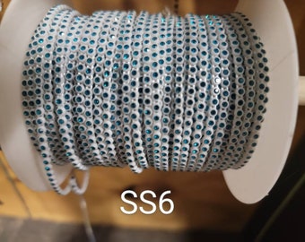 Beautiful SS6 Plastic Rhinestone Banding/Decorative Trim/Embellishment/Beading Supplies/Jewelry Making/Craft Supplies/Sewing