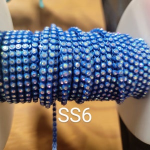 Beautiful SS6 Plastic Rhinestone Banding/Decorative Trim/Embellishment/Beading Supplies/Jewelry Making/Craft Supplies/Sewing