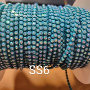 Beautiful SS6 Plastic Rhinestone Banding/Decorative Trim/Embellishment/Beading Supplies/Jewelry Making/Craft Supplies/Sewing