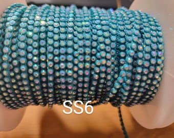Beautiful SS6 Plastic Rhinestone Banding/Decorative Trim/Embellishment/Beading Supplies/Jewelry Making/Craft Supplies/Sewing