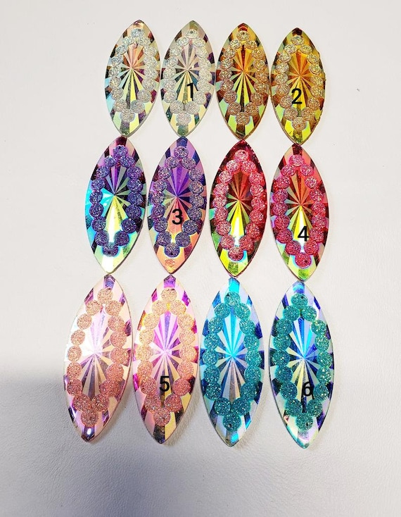 Buy Set of Cabochons/beading Supplies/acrylic Centers/resin Gems