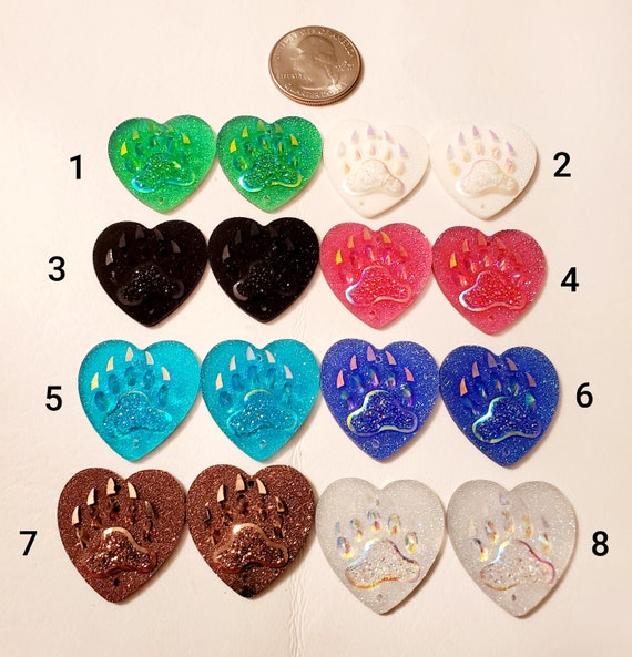 Beadwork Finding - Heart, 25mm per pair Beadwork Finding - Heart, 25mm per pair