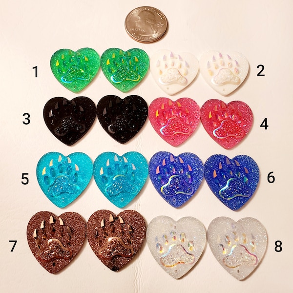 Set of 25mm Turtle Acrylic Heart Cabochons/Resin Centers/Native American Turtle Centers/Round Cabs/Jewelry Making Supplies