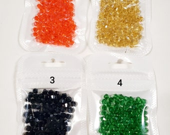 Bicone Beads 3mm/Edging Beads/Spacer Beads/Beading Supplies/Jewelry Making Supplies