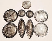 Four Pair of Assorted Cabochons Jewelry Making Acrylic Centers Native American Beading Supplies Craft supplies