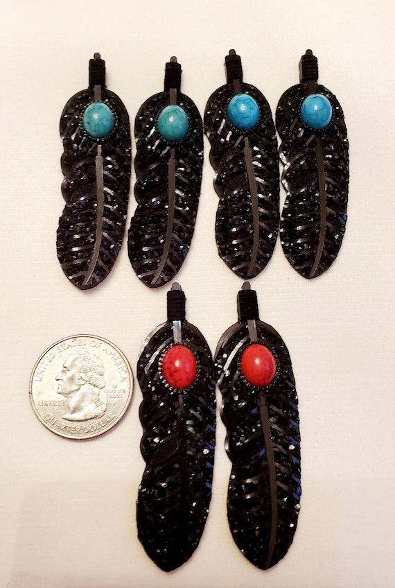 Resin Cabochon - Feather Resin Cabochon - Feather