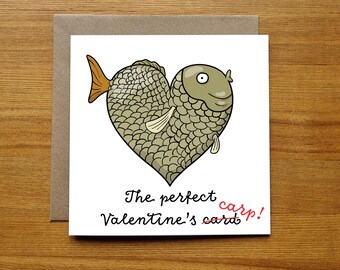 Fishing Valentines Card - Funny - The Perfect Valentines Carp