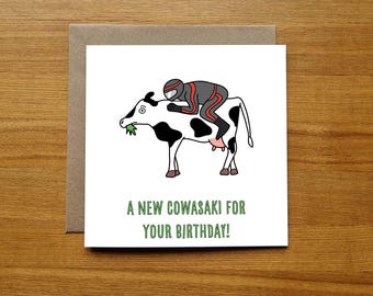 Funny Motorbike Birthday Card - Motorcycle