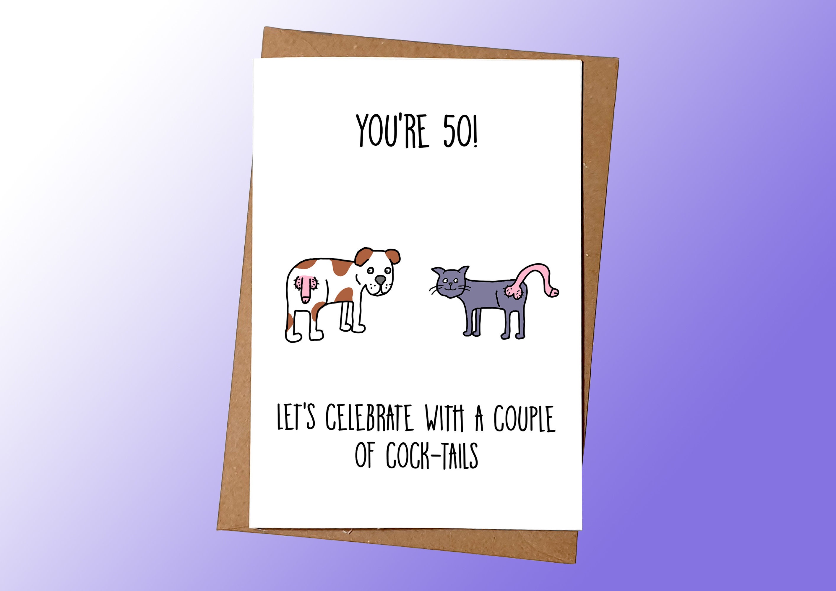 Joke Funny Old Git 50th Birthday Card Rude Gift Ideas 50 Humour Laugh Presents 