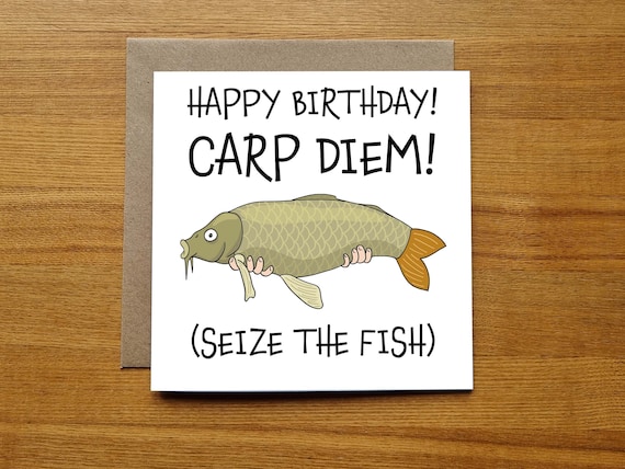 Carp Diem Shirt T-Shirt Tee - Humorous Funny Fish Fishing Carp Diem Shirt T-Shirt Tee - Humorous Funny Fish Fishing