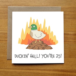 25th Birthday Card - Funny Card For 25 Year Old