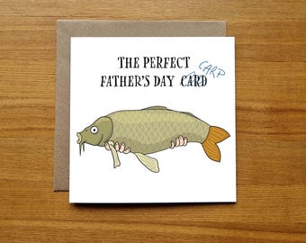 Fishing Father's Day Card - Perfect Father's Day Carp!