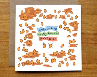 Baked Bean Birthday Card