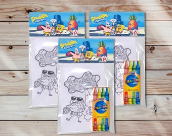 Download Spongebob Squarepants Coloring Book Etsy