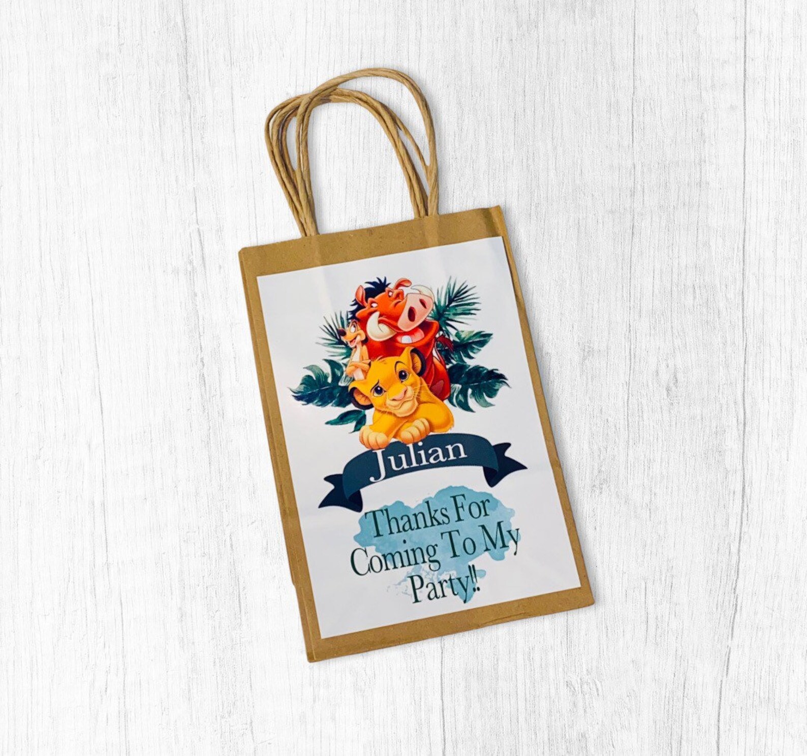 Lion King Gift Bags Lion King Party Favor Bags Lion King Etsy