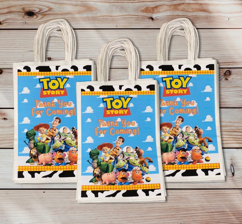 Toy Story Gift Bags Toy Story Party Favor Bags Toy Story Etsy