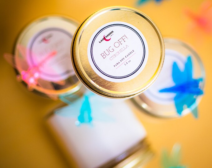 Citronella Scented Para-Soy Candle "Bug Off"