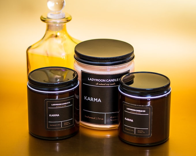 Karma Scented 100% Soy Wax Candle