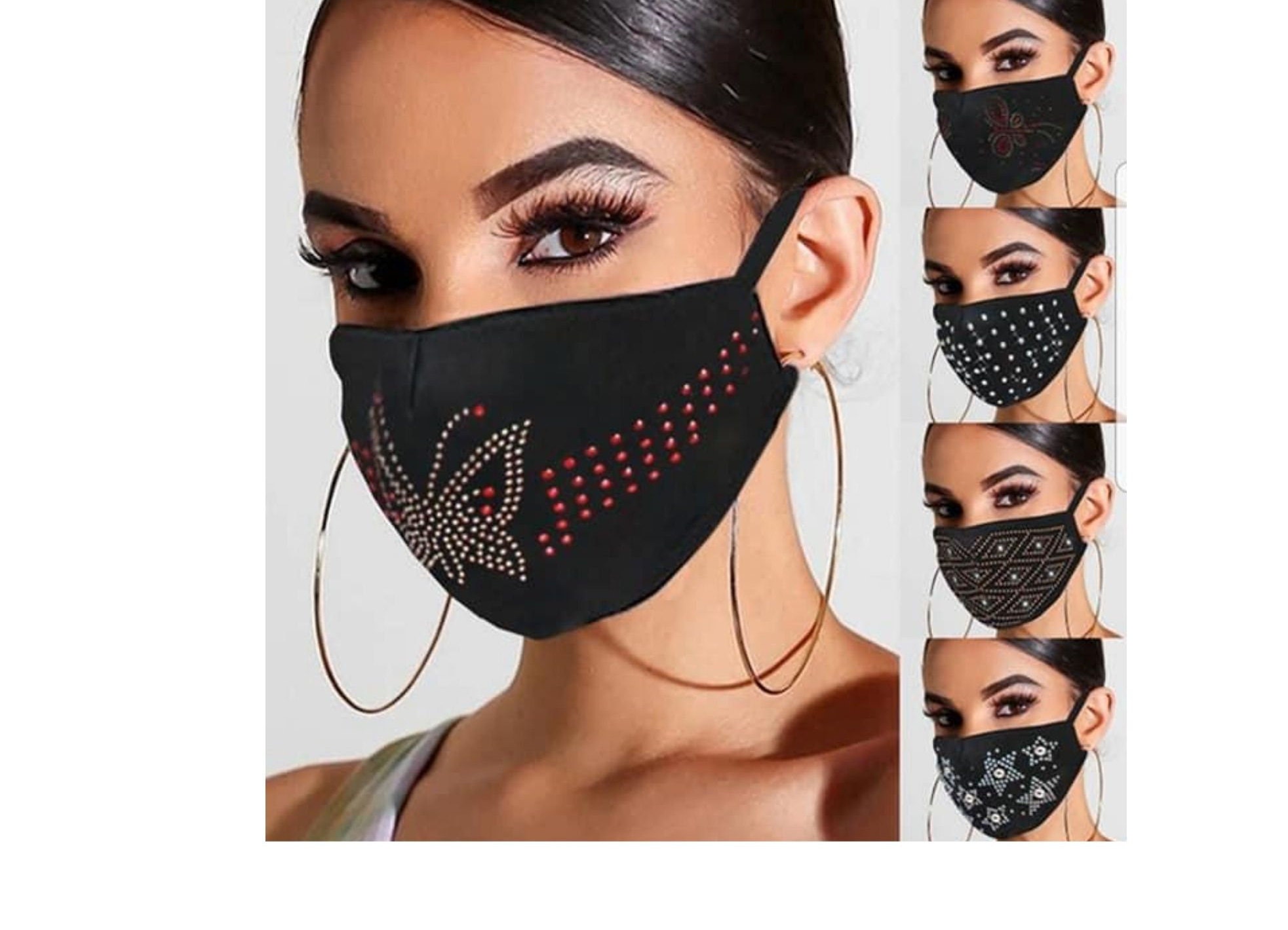 Party Face Mask Beautiful Face Mask Shimmering Mask Mask Etsy