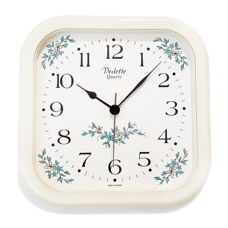 Retro Rectangular Clock - Etsy