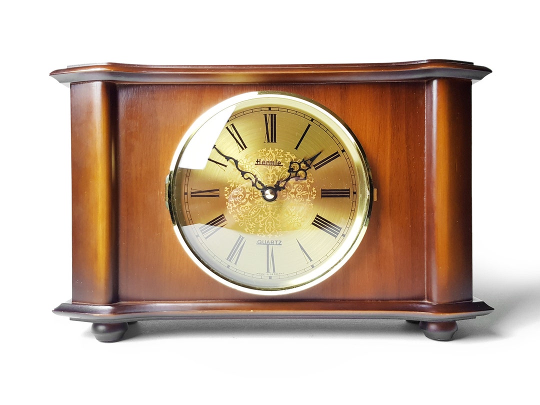 Vintage HERMLE Mantel Clock / Germany Desk Table Shelf Clock / Etsy