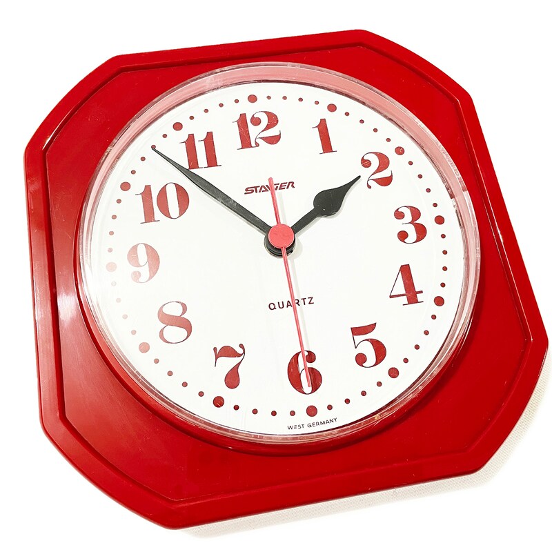 Retro Rectangular Clock - Etsy