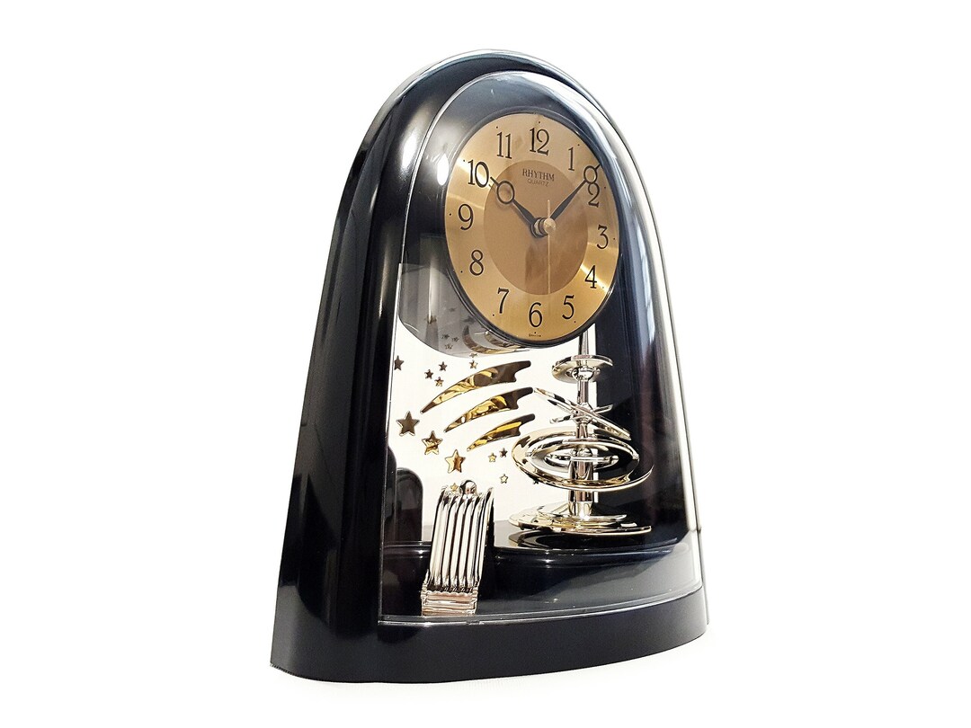 Postmodern RHYTHM Table Clock Vintage Japan Standing Desk Etsy