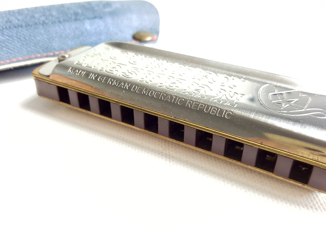 Rare Vintage COUNTRY WESTERN HARMONICA Original Case / Made Etsy