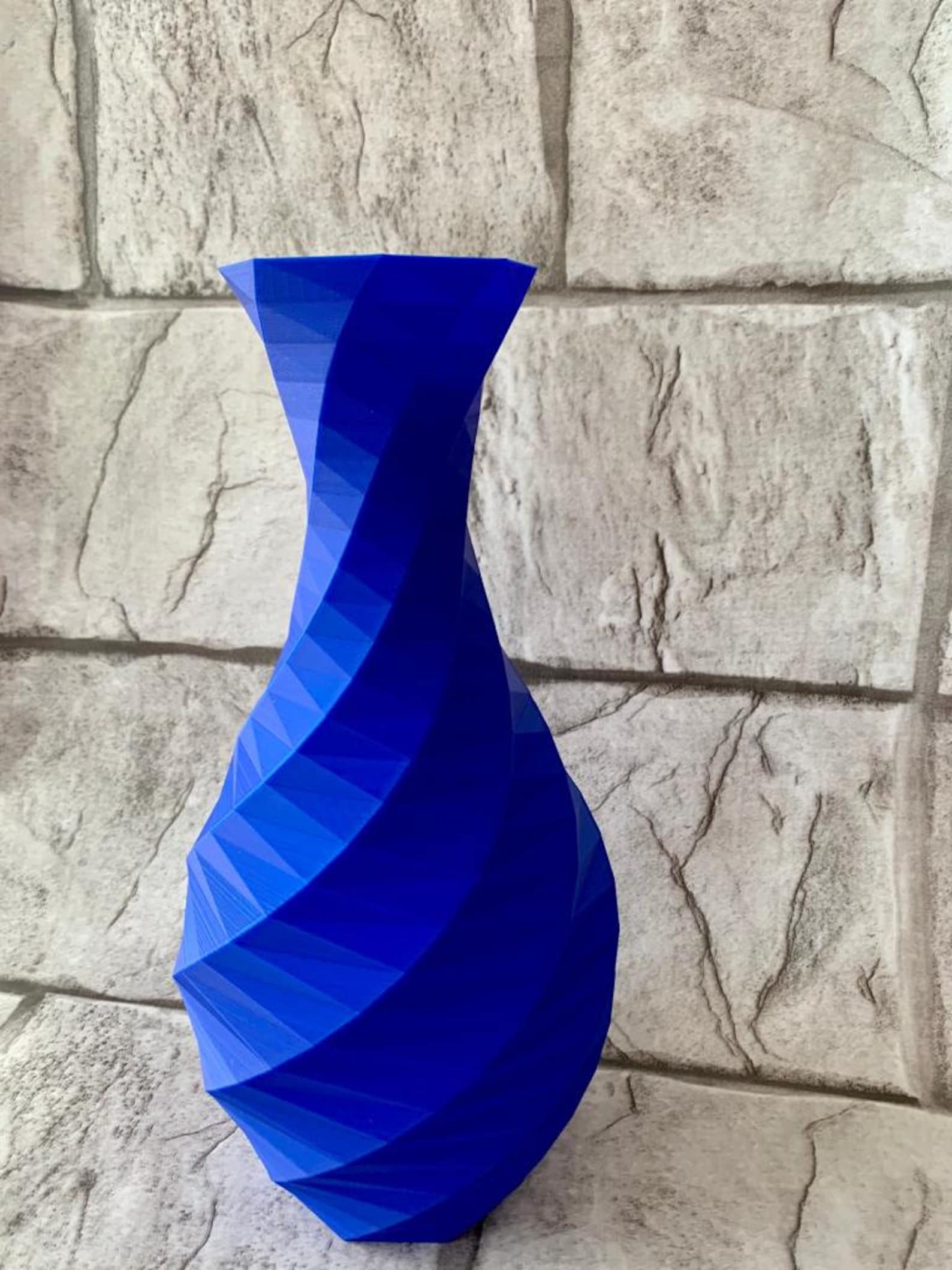 Elegant Vase / 3D Printed Vase / Low Poly Design Vase / Etsy Canada