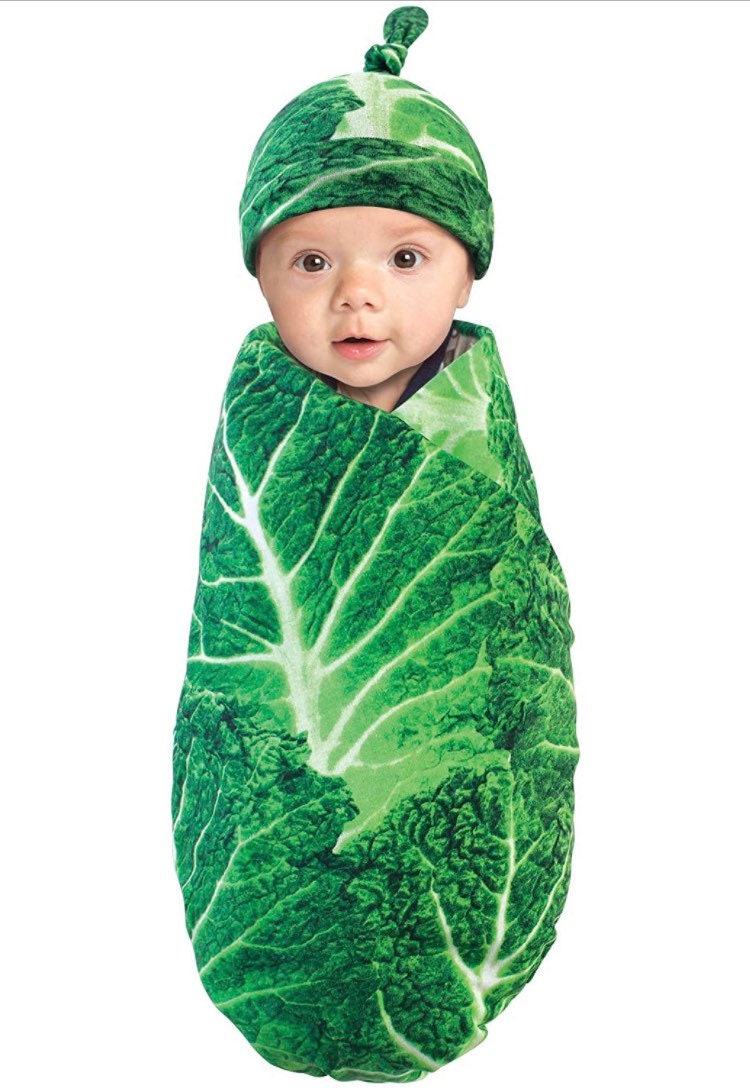 Baby Cabbage 2pc Swaddling Blanket shipping Etsy
