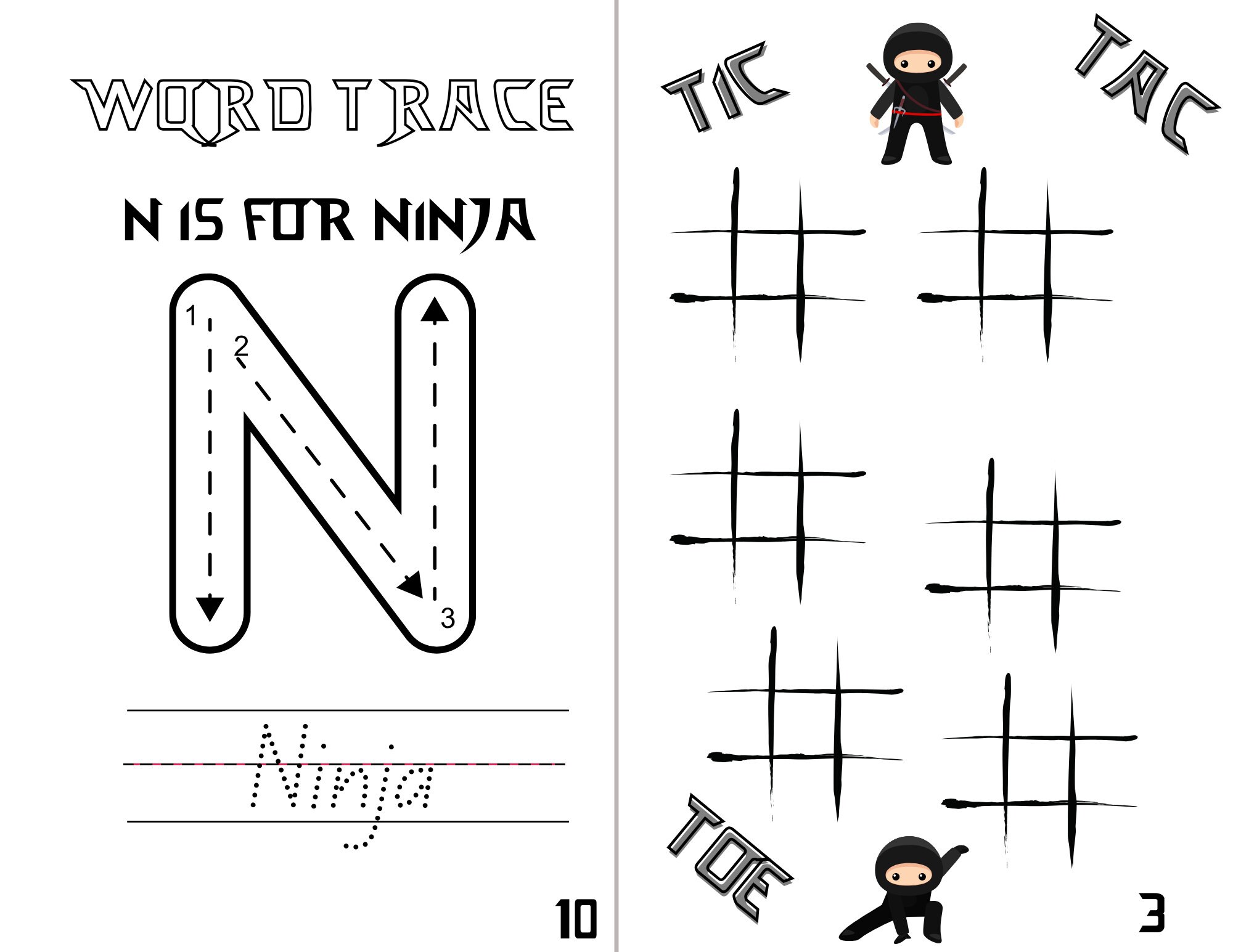 Ninong Lettering Printable Ninjango Printable Coloring Book - Etsy